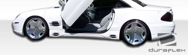 2003-2012 Mercedes SL Class R230 LR-S Style Side Skirts - 2 Piece - FRP