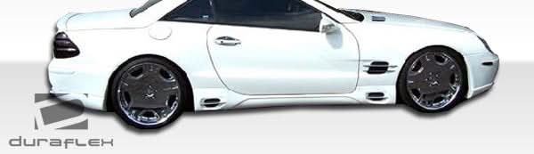 2003-2012 Mercedes SL Class R230 LR-S Style Side Skirts - 2 Piece - FRP