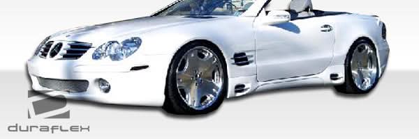 2003-2012 Mercedes SL Class R230 LR-S Style Side Skirts - 2 Piece - FRP