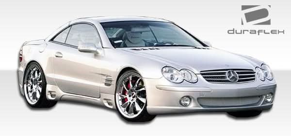 2003-2012 Mercedes SL Class R230 LR-S Style Side Skirts - 2 Piece - FRP