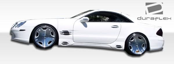 2003-2012 Mercedes SL Class R230 LR-S Style Side Skirts - 2 Piece - FRP