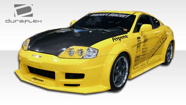 2003-2006 Hyundai Tiburon Poison Style Flared Front Bumper Cover - FRP