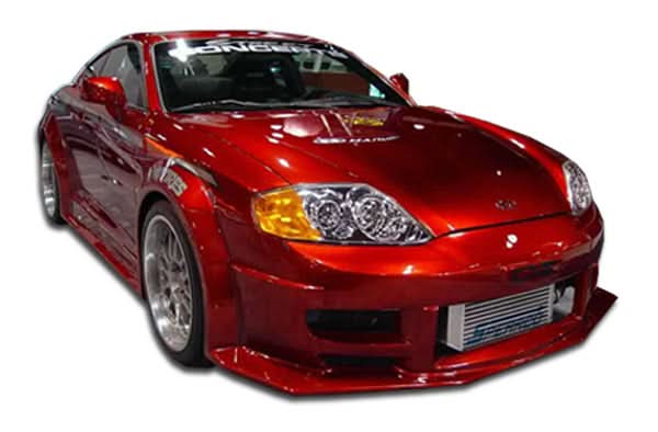 2003-2006 Hyundai Tiburon Poison Style Flared Front Bumper Cover - FRP