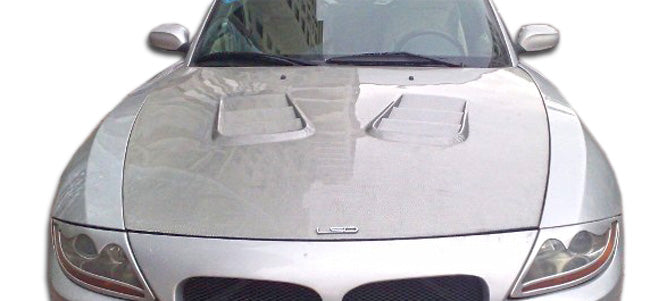 2003-2008 BMW Z4 GTR Look Hood - 1 Piece - FRP