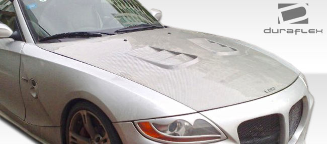 2003-2008 BMW Z4 GTR Look Hood - 1 Piece - FRP