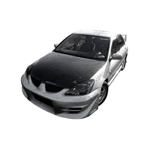 2004-2007 Mitsubishi Lancer 4 doors OEM Style Carbon Fiber Black Hood