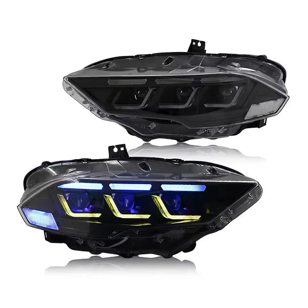 NTXGlow RGB Headlights S650 Style (2018-2023 Ford Mustang)