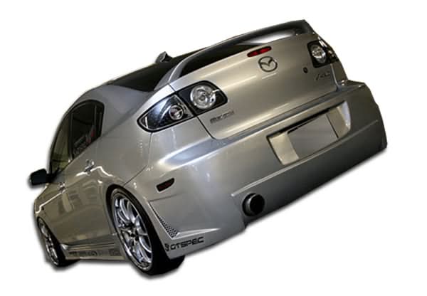 2004-2009 Mazda 3 4DR B-2 Style Rear Bumper Cover - FRP