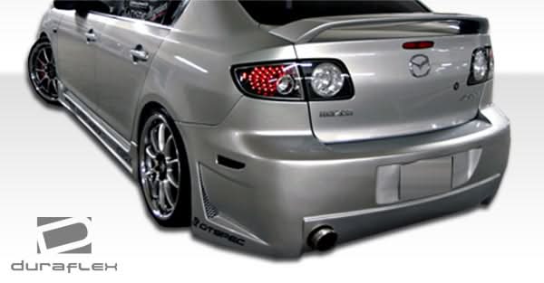 2004-2009 Mazda 3 4DR B-2 Style Rear Bumper Cover - FRP
