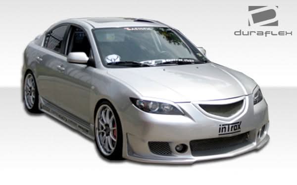 2004-2009 Mazda 3 B-2 Style Side Skirts Rocker Panels - FRP