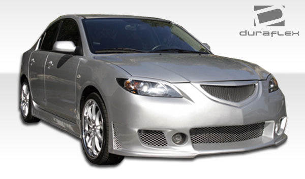 2004-2009 Mazda 3 B-2 Style Side Skirts Rocker Panels - FRP
