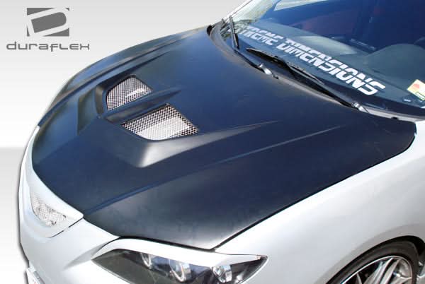 2004-2009 Mazda 3 4DR Evo Style Hood - 1 Piece - FRP