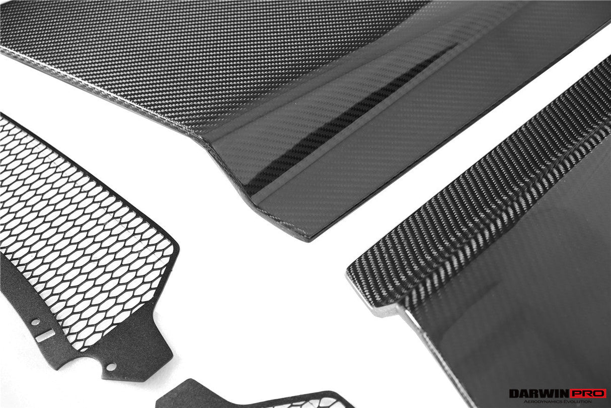 2016-2025 Audi R8 Coupe & Spyder GT4 Style Dry Carbon Fiber Side Door Panel Blades
