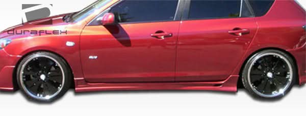 2004-2009 Mazda 3 K-1 Style Side Skirts Rocker Panels - FRP