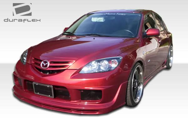 2004-2009 Mazda 3 K-1 Style Side Skirts Rocker Panels - FRP