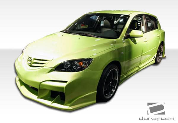 2004-2009 Mazda 3 HB Raven Style Front Bumper Cover - FRP