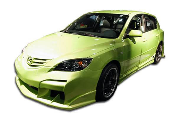 2004-2008 Mazda 3 HB Raven Style Body Kit - 4 Piece - FRP