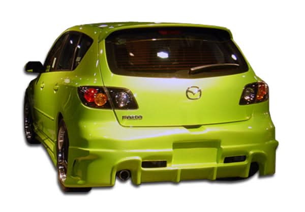 2004-2009 Mazda 3 HB Raven Style Rear Bumper Cover - FRP