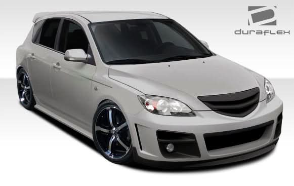 2004-2009 Mazda 3 HB X-Sport Style Front Bumper Cover - FRP