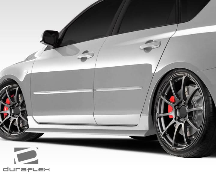 2004-2009 Mazda 3 X-Sport Style Side Skirts Rocker Panels - 2 Piece FRP