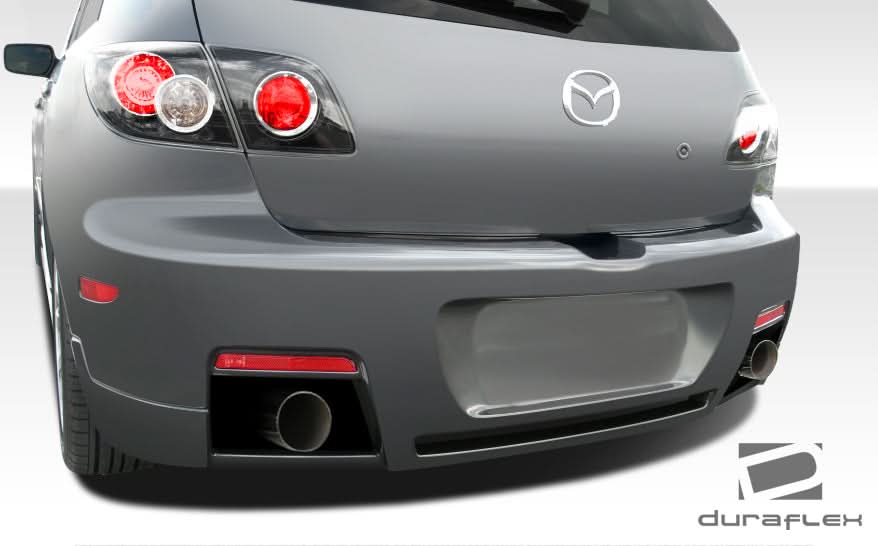 2004-2009 Mazda 3 HB X-Sport Style Rear Bumper Cover - FRP