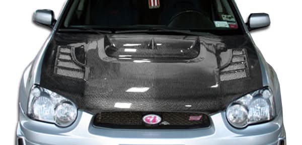 2004-2005 Subaru Impreza WRX STI C-1 Style Hood - Carbon Fiber