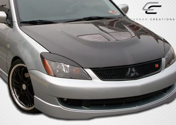 2004-2007 Mitsubishi Lancer Evo Style Hood - Carbon Fiber