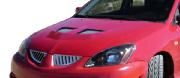 2004-2007 Mitsubishi Lancer Evo Style Hood - 1 Piece - FRP