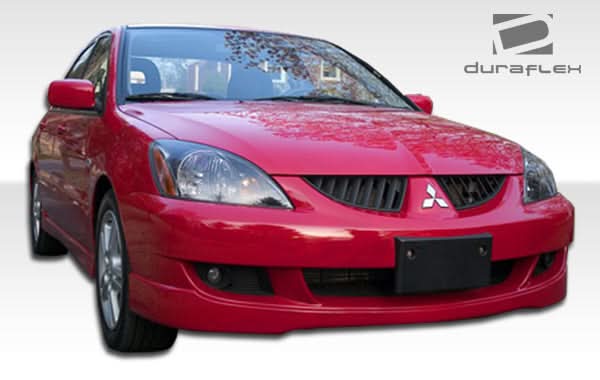 2004-2007 Mitsubishi Lancer Rally Style Front Lip Under Spoiler Air Dam - FRP