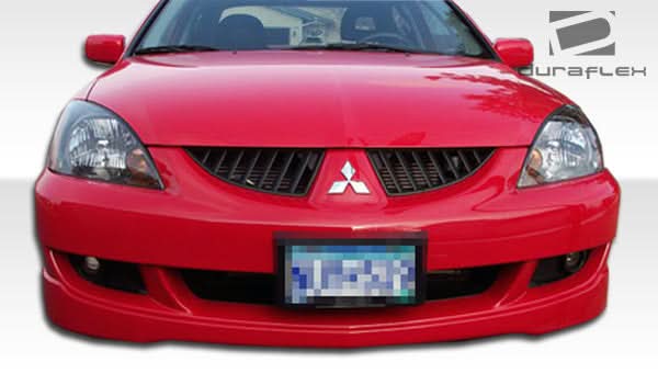 2004-2007 Mitsubishi Lancer Rally Style Front Lip Under Spoiler Air Dam - FRP