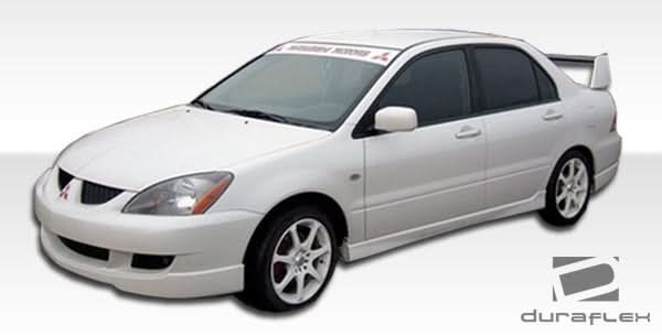 2004-2007 Mitsubishi Lancer Rally Style Front Lip Under Spoiler Air Dam - FRP