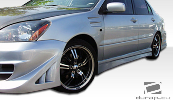 2004-2007 Mitsubishi Lancer Walker Style Side Skirts - 2 Piece FRP