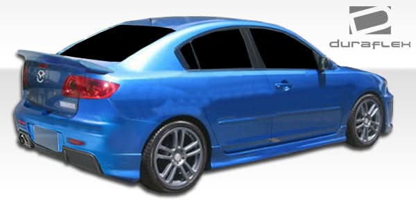 2004-2009 Mazda 3 4DR I-Spec Style Rear Bumper Cover - FRP