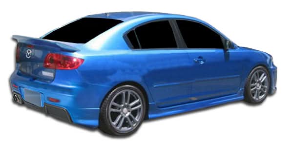 2004-2009 Mazda 3 I-Spec Style Side Skirts Rocker Panels - FRP