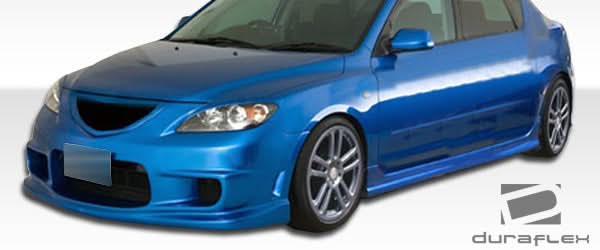 2004-2009 Mazda 3 I-Spec Style Side Skirts Rocker Panels - FRP