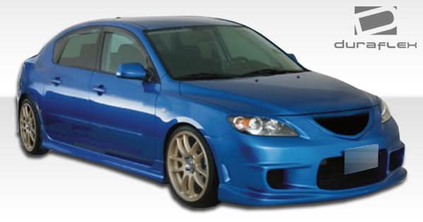 2004-2009 Mazda 3 4DR I-Spec Style Body Kit - 4 Piece - FRP