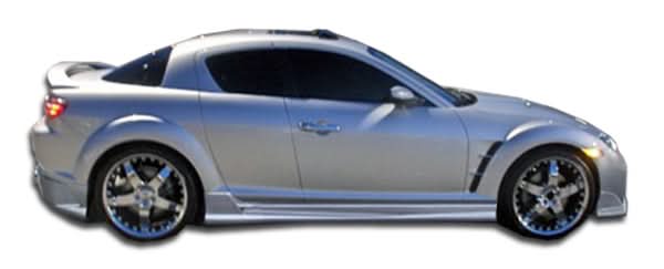 2004-2011 Mazda RX-8 Raven Style Side Skirts - 2 Piece - FRP