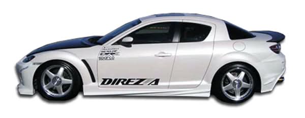 2004-2011 Mazda RX-8 Velocity Style Side Skirts Rocker Panels - FRP