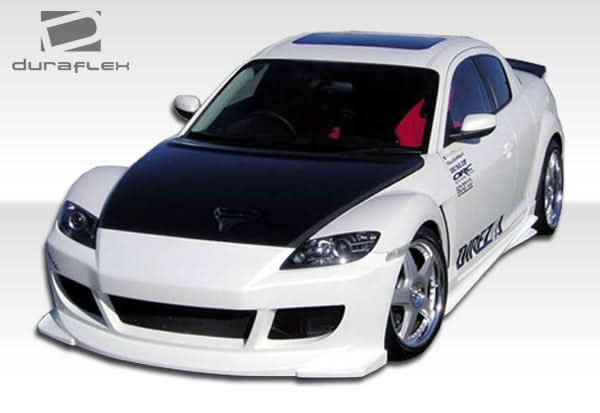 2004-2011 Mazda RX-8 Velocity Style Side Skirts Rocker Panels - FRP