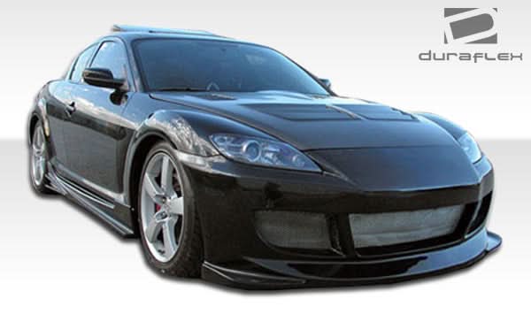 2004-2011 Mazda RX-8 Velocity Style Side Skirts Rocker Panels - FRP