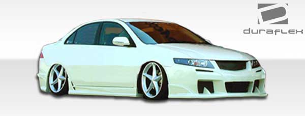 2004-2008 Acura TSX Raven Style Side Skirts Rocker Panels - FRP