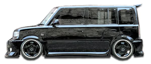 2004-2007 Scion xB FAB Style Side Skirts Rocker Panels - 2 Piece - FRP