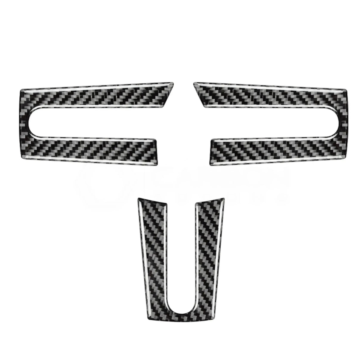 Real Carbon Fiber Steering Wheel Trim Overlay For Mustang 2005-2009