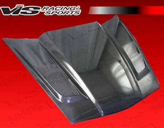 2005-2013 Chevrolet Corvette 2 doors SCV Style Carbon Fiber Black Hood