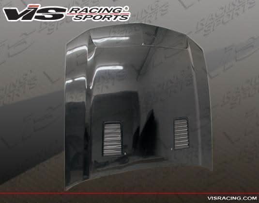 2005-2009 Ford Mustang 2 doors GT 500 Style Carbon Fiber Black Hood