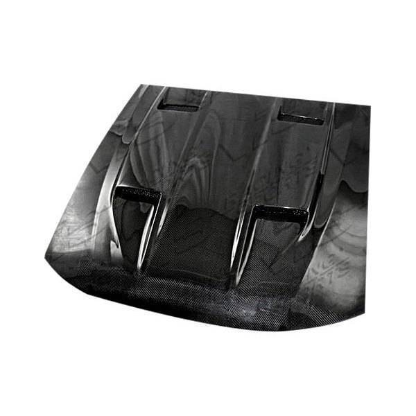 2005-2009 Ford Mustang 2 doors Mach 5 Style Carbon Fiber Black Hood