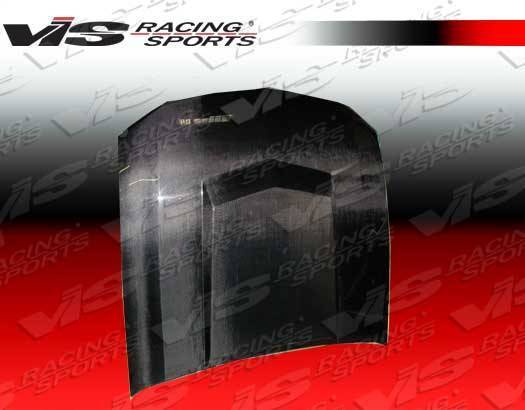 2005-2009 Ford Mustang 2 doors Stalker 3 Style Carbon Fiber Black Hood