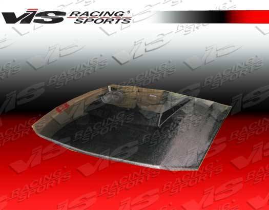 2005-2009 Ford Mustang 2 doors Stalker 3 Style Carbon Fiber Black Hood