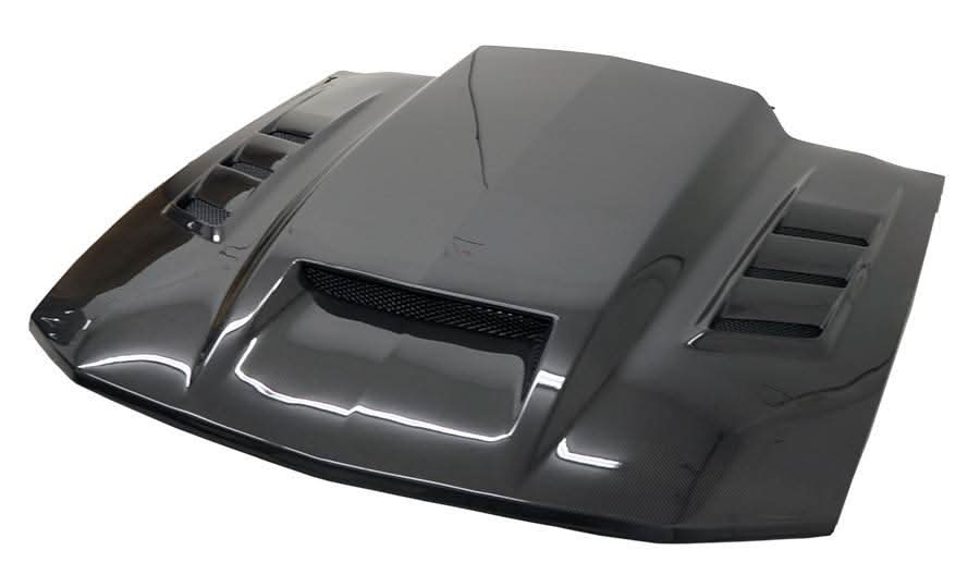 2005-2009 Ford Mustang 2 doors TERMINATOR Style Carbon Fiber Black Hood