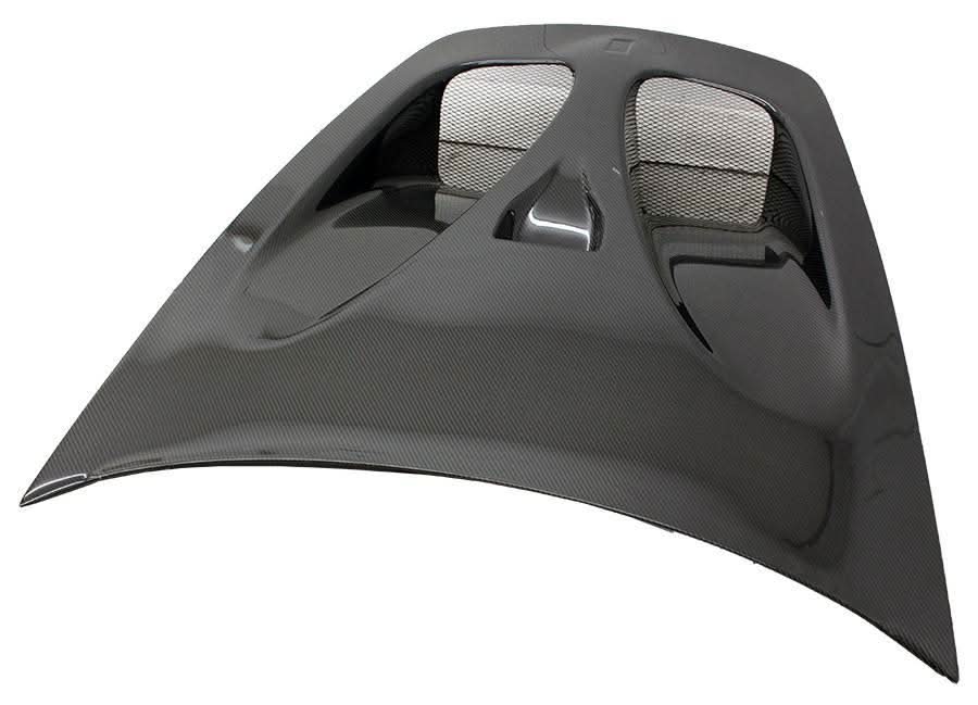 2005-2009 Ferrari F430 2 doors DTM Style Carbon Fiber Black Hood